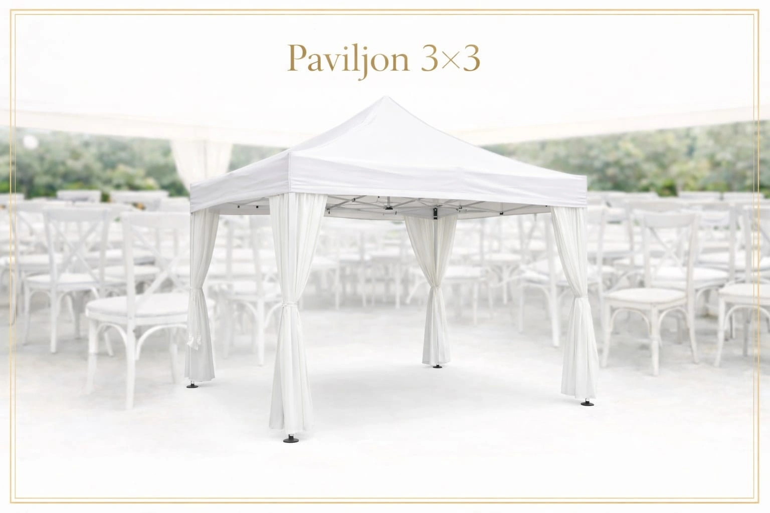 Paviljon 3 x 3 detalj